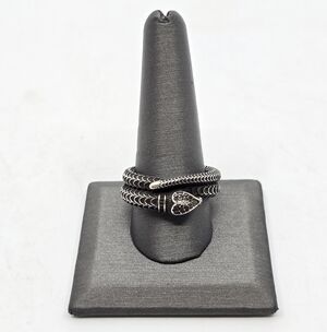 Gucci Garden Snake Silver Ring